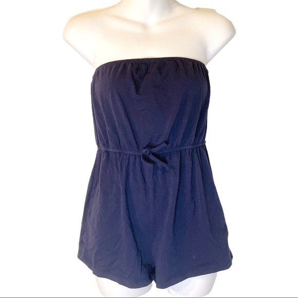 SHEIN Dark Navy Blue Strapless Girls Romper 11-12Y - Picture 1 of 2